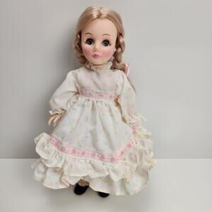 Effanbee MARY HAD A LITTLE LAMB Doll 11" 1983 w/ Lamb Cut-Out Hard Plastic Doll